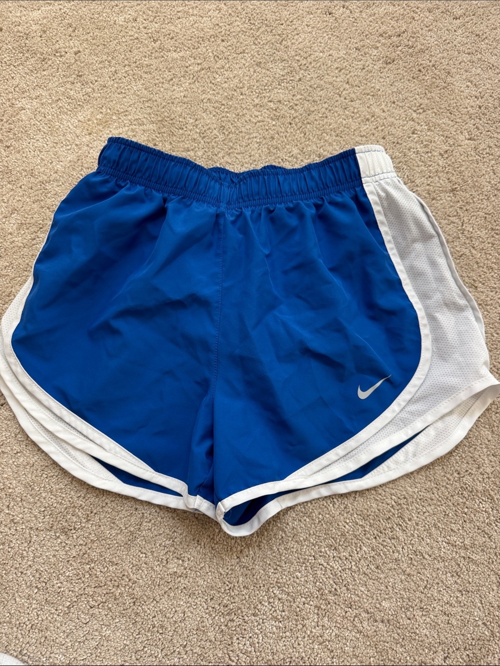 Nike Women’s Royal Blue Athletic Shorts with White Trim